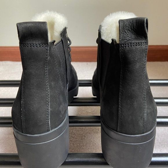 EILEEN FISHER Women Calm Leather Shearling Boots - NEW NWOB - Picture 5 of 8